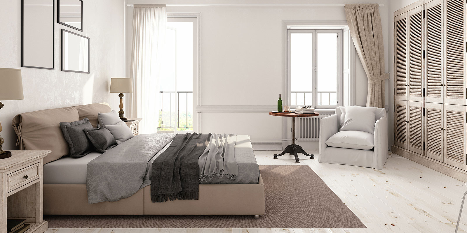 minimalist style of bedroom